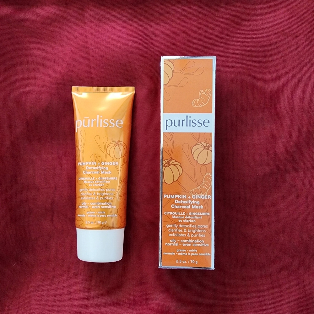 Purlisse Pumpkin + Ginger Detoxifying Charcoal Facial Mask 2.5 oz. / 70 g